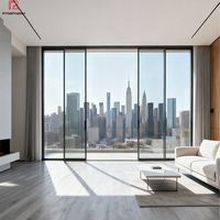 Puerta Corredera de Aluminio para Patio, Diseño Moderno, Resistente a Huracanes, Insonorizada, para Exteriores, con Vidrio