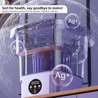 8L Foldable Mini Washing Machine Electric Tub Laundry Washer Portable Mini Folding Washing Machine With Spin Dry