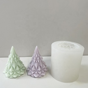 DM502 Khuôn Silicon Hình Nến Hương Liệu Cây Thông Giáng Sinh Hình Nón 3D Mới Khuôn Nhựa Nghệ Thuật Tự Làm Để Làm Xà Phòng - Product Image 1