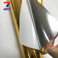 Film de vinyle auto-adhésif imprimable jet d'encre éco-solvant (laser/or/argent) pour lamination à froid, rouleau de PVC 100 microns, 50 m