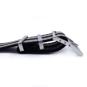 Correas de reloj de nailon personalizables, tela de espiga caqui deportiva de una pieza disponible en tamaños de 20mm y 22mm para relojes deportivos - Product Image 5