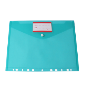 Enveloppes en plastique Foska, enveloppes en polyéthylène, format <span class=keywords><strong>A4</strong></span>, dossiers de documents <span class=keywords><strong>avec</strong></span> poche pour étiquette et fermeture à bouton pour le bureau et la maison - Product Image 1