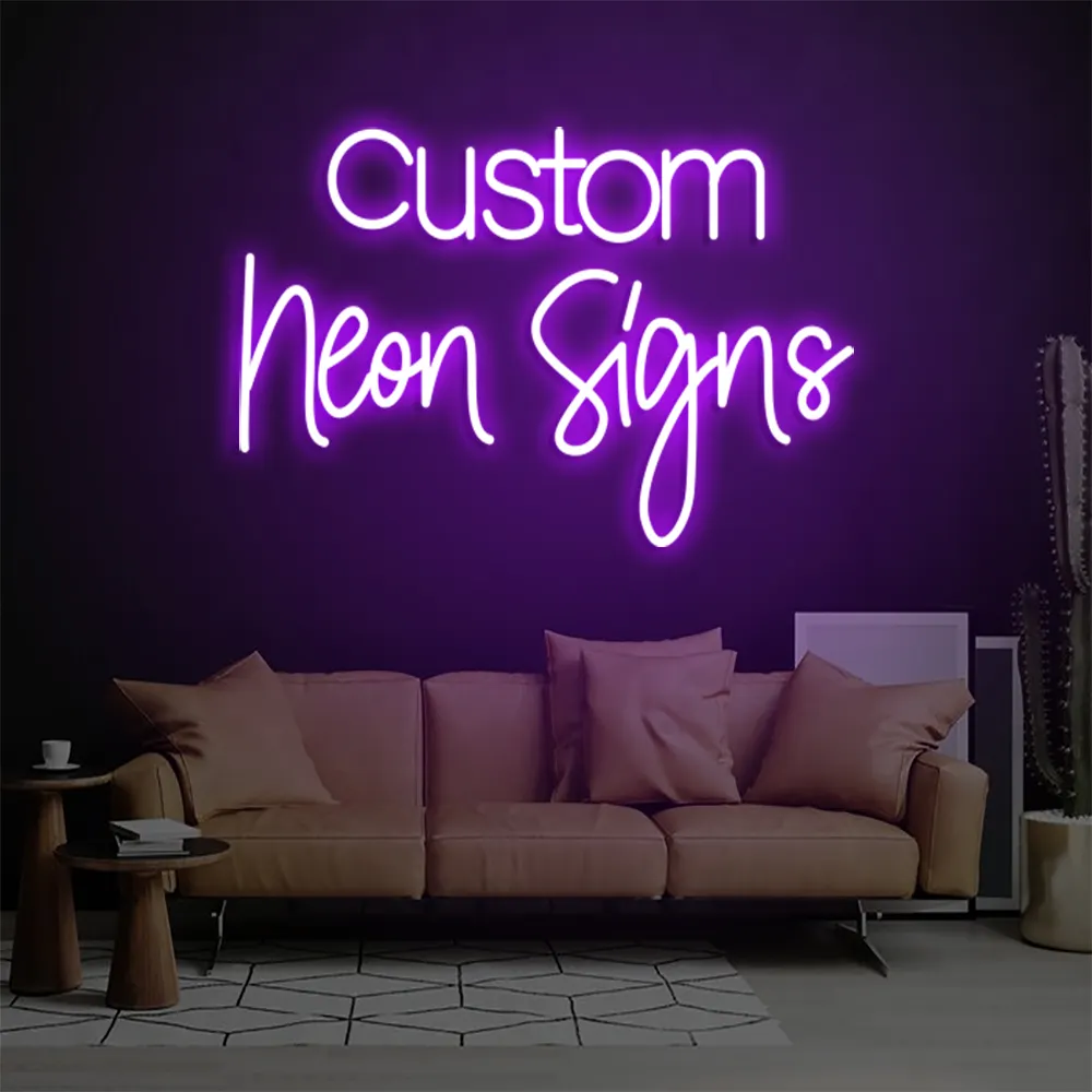 Wholesale Led logo light NO MOQ Neon Sign Custom Made Wedding Dropshipping Neon Sign for Bedroom Party Home Decor