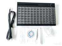 Clavier POS programmable 84 touches avec lecteur MSR 3 pistes et E-Lock pour système de vente au détail, directement de l'usine