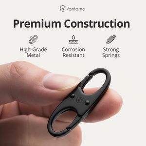 Vantamo Premium <b>Zipper</b> Clips Anti Theft For Backpack Luggage Purse Pull <b>Replacement</b> <b>Zipper</b> Locks Purse Clip For Travel - Product Image 4