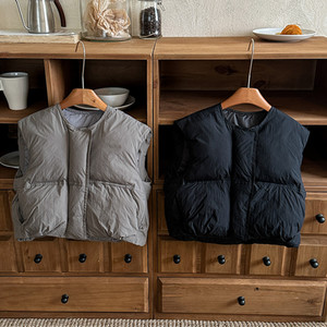 Veste matelassée <span class=keywords><strong>sans</strong></span> manches pour enfants, nouvelle mode automne-hiver, couleur unie, manteau chaud pour bébé garçon - Product Image 4