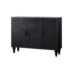 American Country Style Solid Wood Carved <b>Sideboard</b> A3035 Handmade Multifunctional <b>Storage</b> Entryway Cabinet - Product Image 5