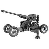 MOC Ensemble de canons anti-aériens à petites particules neutres, armes DIY, obusier, lance-roquettes, jouets militaires
