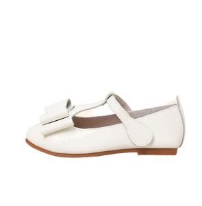 Chaussures de princesse à nœud pour filles, blanches, grandes tailles, en cuir souple pour enfants - Product Image 6