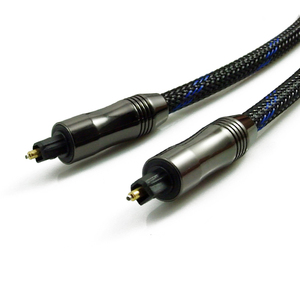 <span class=keywords><strong>สาย</strong></span> Toslink (Toslink <span class=keywords><strong>Optical</strong></span> Cable/<span class=keywords><strong>สาย</strong></span>สัญญาณเสียงออปติคอลดิจิตอล) 6ฟุตพร้อมขั้วต่อโลหะและแจ็คเก็ตถัก - Product Image 2