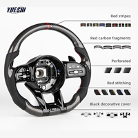 Volant sport en fibre de carbone pour Mercedes Benz Classe C, Classe E, Classe S, GLC, GLE, GLS, Plug and Play, personnalisé