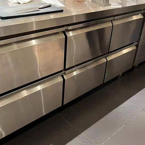 Réfrigérateur commercial à 6 tiroirs grande capacité, porte à fermeture automatique, congélateur de comptoir, refroidissement par air ventilé, sans givre - Product Image 2