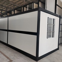Maison conteneur pliable économique de 20 pieds, préfabriquée, avec livraison incluse, pour chambre, salon, centre commercial, atelier