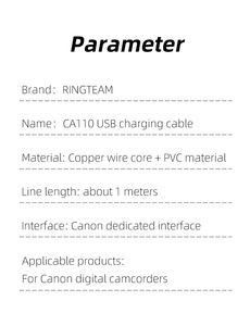 <span class=keywords><strong>CA</strong></span>-110 <span class=keywords><strong>CA</strong></span>-110E CA110E USB電源ケーブル CA110 キヤノンカメラ LEGRIA HF M50 R28 R27 R26 R206 R205 R46 R48 R406 R56 R506 Mini X用 - Product Image 6