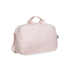 กระเป๋าผ้าอ้อม-mod. กระเป๋าเป้ใส่ผ้าอ้อมหรูหรา Vichy-Pink ที่จัดระเบียบวัสดุอ๊อกซฟอร์ดแบบพกพาสำหรับแม่และลูกน้อย-สำหรับฤดูร้อน - Product Image 1
