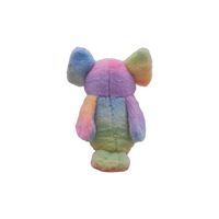 Prix de gros personnalisé beaux animaux en peluche doux 7 pouces oiseau tie-dye éléphant