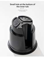 Petit pot de fleurs automatique à absorption d'eau, écologique, style nordique minimaliste, pour la maison, le jardin, le salon, le balcon, la plantation