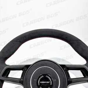 Volante Deportivo Mejorado Más Vendido para <span class=keywords><strong>Porsche</strong></span> Panamera, Completamente en Gamuza, Compatible con 718 Boxster Cayman 911 998 Cayenne <span class=keywords><strong>Macan</strong></span> - Product Image 6