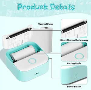 Dropshipping phomemo T02 <span class=keywords><strong>mini</strong></span> xách tay inkless không dây ảnh nhiệt Pocket máy in cho 53 Mét Sticker giấy nhận - Product Image 6