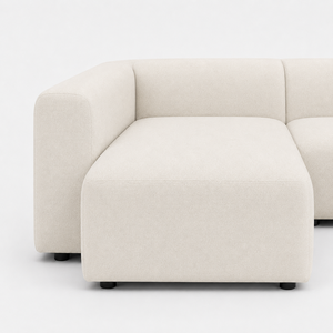 Sofá seccional modular de alta gama con color personalizado, moderno, de tela, <span class=keywords><strong>en</strong></span> forma de L, con chaise longue para sala de estar o villa. - Product Image 2