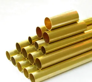 ISO OEM Sizes Tubes Small Hollow Pipe Polished Brass Tube Brass Pipe Brass Strip Manufacturer