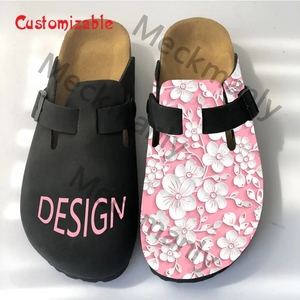 Zuecos de corcho de gamuza unisex al por mayor personalizados, zapatos para zapatillas antideslizantes, zuecos con soporte de arco, Sandalias de tacón para mujer - Product Image 5