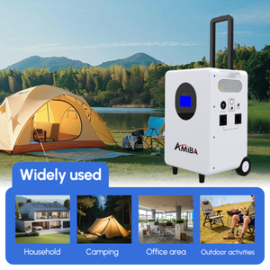 Station d'alimentation solaire mobile avec roues intégrées, batteries lithium-ion, batterie LiFePO4 4KWH, 3KW - Product Image 6