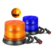 Nouvelle Gyrophare LED DC12/24V Rotatif Clignotant avec Base Magnétique pour Véhicules, Remplacement de l'Allume-Cigare, Accessoires de Sécurité
