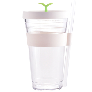 Eco friendly funny plastic water bottle with straw for children