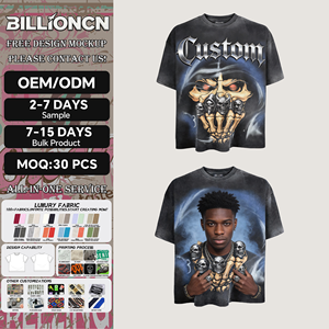 T-shirt personnalisé avec logo 2025, nouveau, 100% coton, pour hommes et adolescents, imprimé D, style hip-hop, lettres, coupe droite, ample, manches courtes - Product Image 1