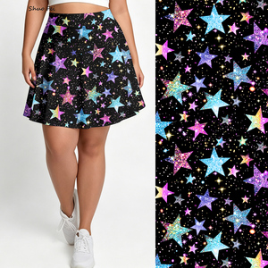 <span class=keywords><strong>Gonna</strong></span> sportiva da donna multicolore <span class=keywords><strong>con</strong></span> glitter a stella, stampa galassia celeste, <span class=keywords><strong>gonna</strong></span> da tennis atletica <span class=keywords><strong>con</strong></span> tasca per telefono, vita alta, per palestra - Product Image 1