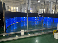 Module LED souple incurvé P1.86 haute définition 360° pour affichage vidéo mural, animations verticales, signalétique dynamique et publicités en intérieur