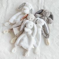 Belle couverture faite à la main pour nouveau-né hiver sécurité lapin apaiser Super doux bébé couette couverture pour enfant