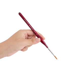 Nuevos pinceles de pintura con mango de madera diseño triangular pintura <span class=keywords><strong>por</strong></span> números suministros de arte <span class=keywords><strong>acuarela</strong></span> y pintura al óleo acrílica pincel de pintura - Product Image 1