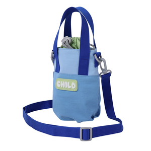 Trousse à crayons bleue pour enfant avec poignée et poche avant pour le rangement des fournitures scolaires - Product Image 4