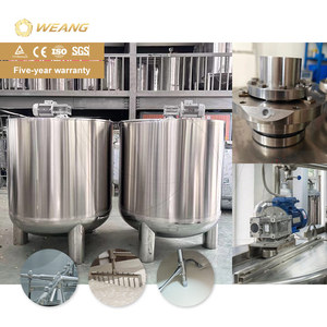 Promotion : <span class=keywords><strong>Machine</strong></span> de mélange à cuve ouverte en acier inoxydable de 100 L pour savon liquide dialysant, haute efficacité, avec agitateur - Product Image 2