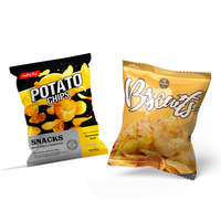 Sachets d'emballage personnalisés à scellage arrière en plastique et feuille d'aluminium pour frites croustillantes, snacks, chips de fromage, chips de pommes de terre et nachos