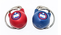 F45 Poignée en métal de haute qualité Sport Fitness 3D Mini Barbell Kettlebell Forme Porte-clés pour la salle de sport Porte-clés promotionnels personnalisés