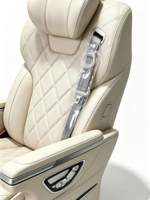 Siège de Capitaine Pivotant Luxe Zéro Gravité avec Repose-Pieds Motorisé, USB, Massage, Ventilation et Chauffage pour Van, MPV, VR et Modification Automobile
