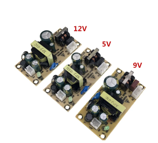AC-DC 12V 1.5A 5V 2A Switching Power Supply Module Bare Circuit 100-265V to 12V 5V 9V Board for Replace/Repair
