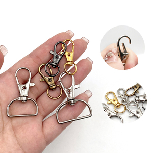 Fer porte-clés léger en métal en alliage de zinc avec fermoir mousqueton rotatif pour accessoires de sac et lanière crochet à ressort fermoir mousqueton - Product Image 2