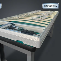 Système de levage de lit électrique MOBORV 12V 24V, kits de conversion légers en aluminium pour camping-car, fourgonnette, VR