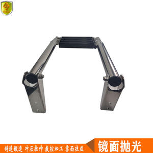 316 Stainless Steel Telescopic Yacht Accessory Water Four-Section <b>Marine</b> <b>Hardware</b> Bimini Top Connector Water Ladder - Product Image 5