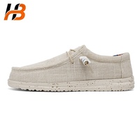 Chaussures bateau en toile Hebo, chaussures décontractées pour hommes, chaussures décontractées de haute qualité à semelle souple, fabricant OEM, mocassins personnalisés