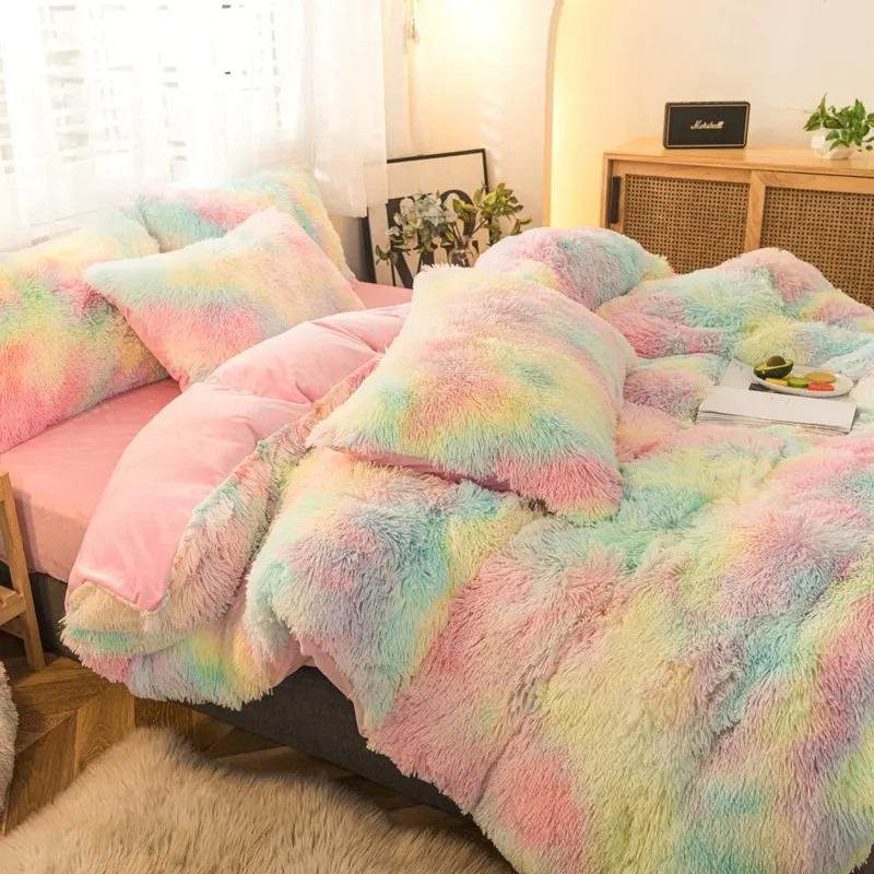 Best Selling Winter Warmth Thick Fluffy Velvet Set Duvet Cover Comforter