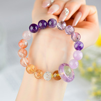 Vente en gros naturel multi-trésor améthyste neuf bracelet feu violet nouveau bracelet femme mode chinoise