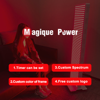 Appareil de beauté infrarouge PDT à 7 longueurs d'onde pour salon et sauna, utilisation sur tout le corps et le visage, panneau de luminothérapie LED rouge OEM/ODM