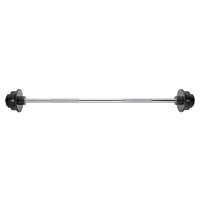 Barre droite de musculation BYS BYS-208-1 en acier chromé, nylon réglable, antidérapante, écologique, ergonomique, de haute qualité, pour usage commercial