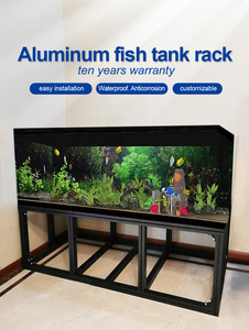 Chất Lượng Cao Hợp Kim Nhôm T Khe Cắm Đùn Fish Tank Hiển Thị Giá 3030 4040 Loạt Aquarium Đứng Tùy Chỉnh Cắt Uốn - Product Image 2