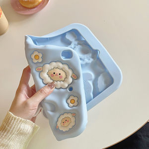 Nuovissima Custodia in Silicone per <span class=keywords><strong>iPad</strong></span> 10.9 con Design Kawaii a Forma di Pecora, Supporto Pieghevole, Leggera 300g, 20x14cm - Product Image 4